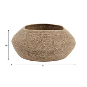 Woven Jute Brown Basket