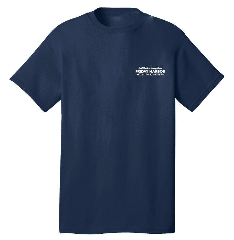 Friday Harbor Lat-Long Tshirt