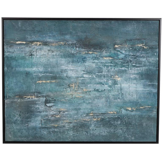 Dark Blue Abstract Wall Art