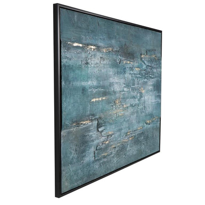 Dark Blue Abstract Wall Art
