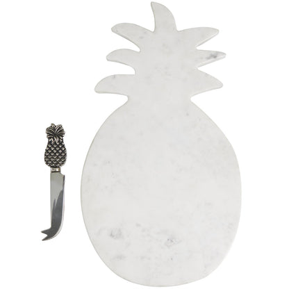 Pineapple Marble Cheese Board w Knife