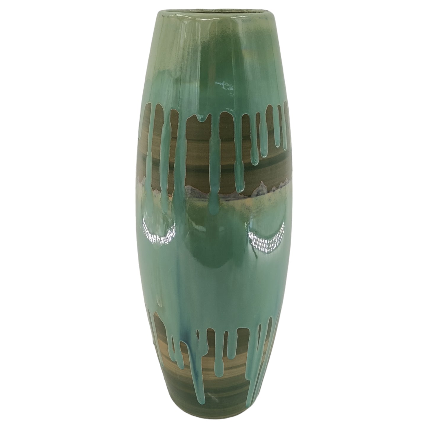 Teal Green Ceramic Vases
