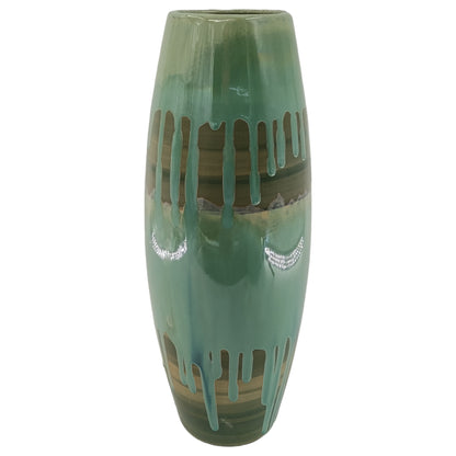 Teal Green Ceramic Vases