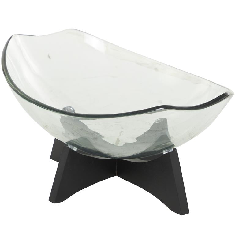 Glass Bowl with Stand