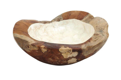 Capiz & Teak Bowl