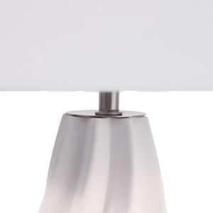 3D Printed Porcelain White Lamp
