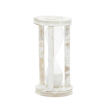 Whitewashed Wood Sand Timer Hourglass