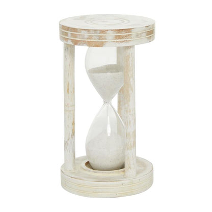 Whitewashed Wood Sand Timer Hourglass