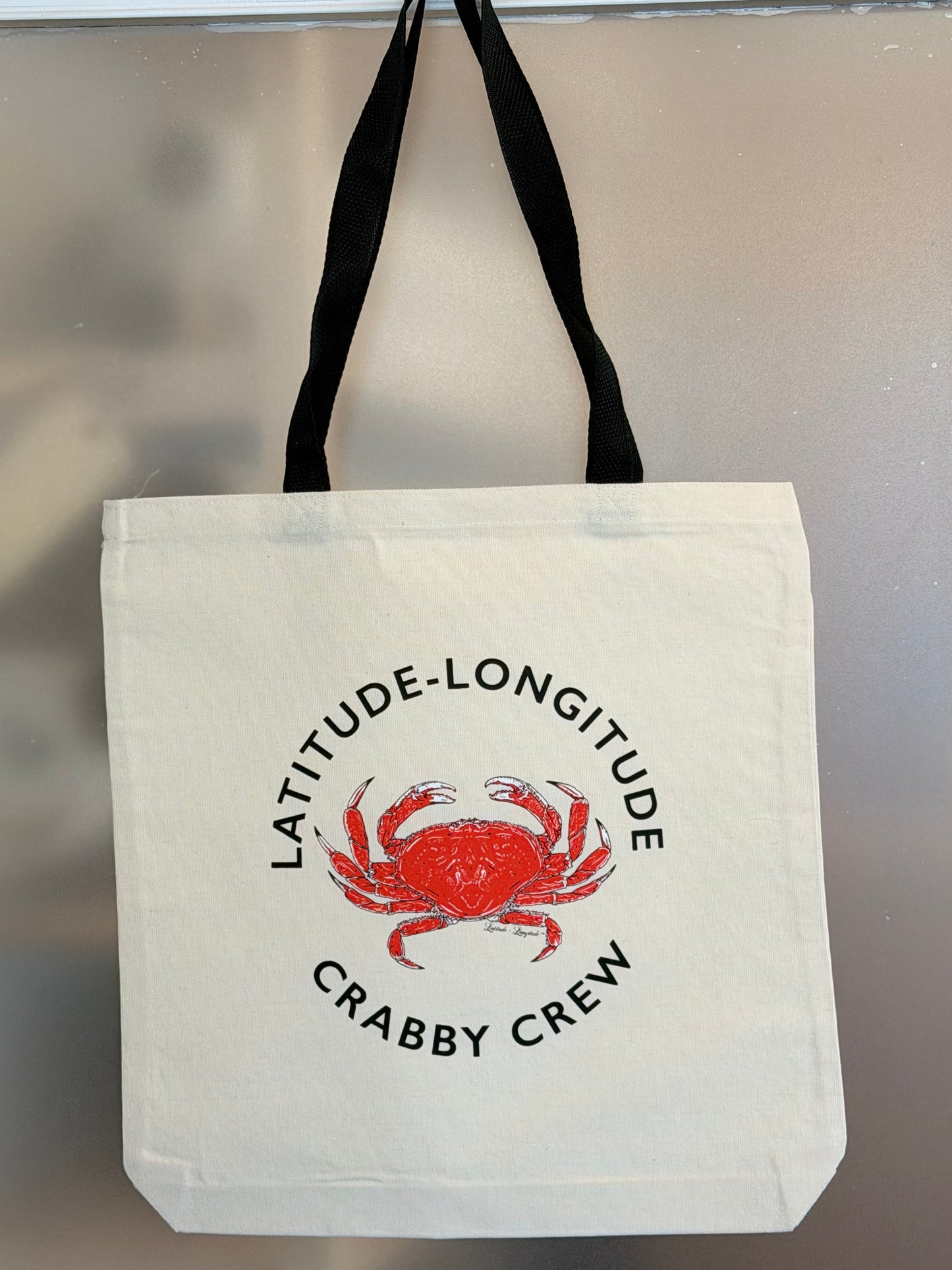 CRABBY CREW Reusable Canvas Tote Bag