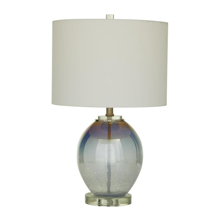 Blue Glass Table Lamp