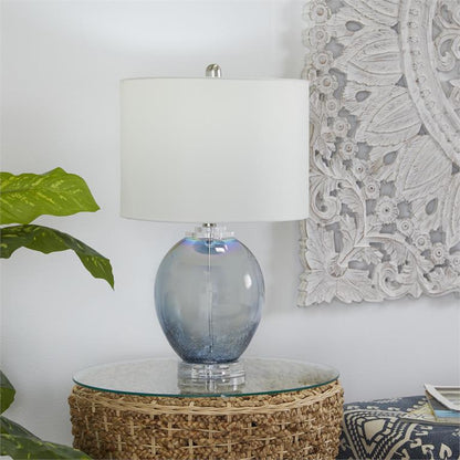 Blue Glass Table Lamp