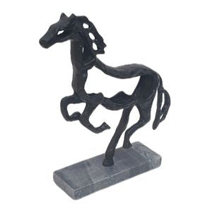 Galloping Black Horse Decor