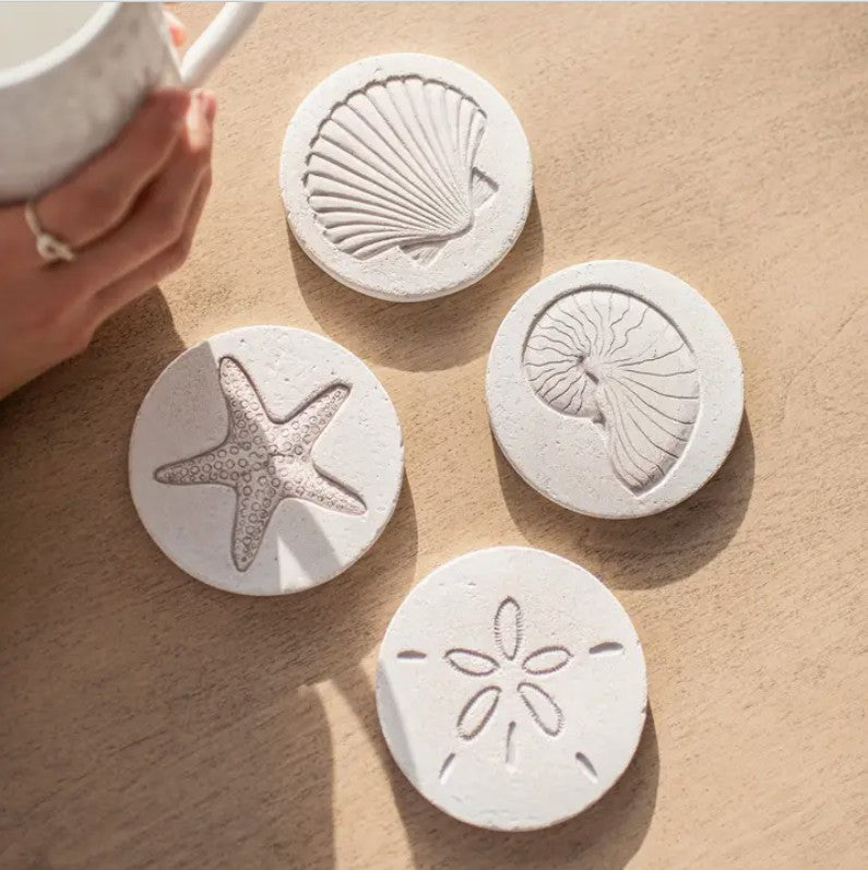 Shoreline Stoneware CoasterSet