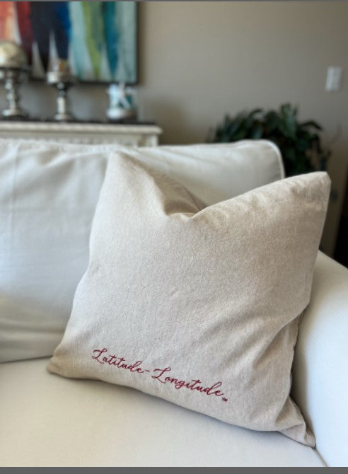 Red Crab Linen Pillow Cover