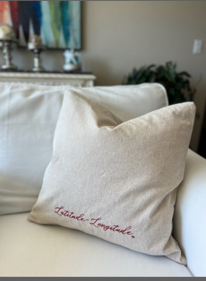 Red Crab Linen Pillow Cover