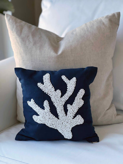 Maka Sea Beaded Pillow Covers