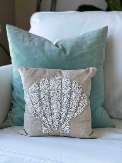 Maka Sea Beaded Pillow Covers