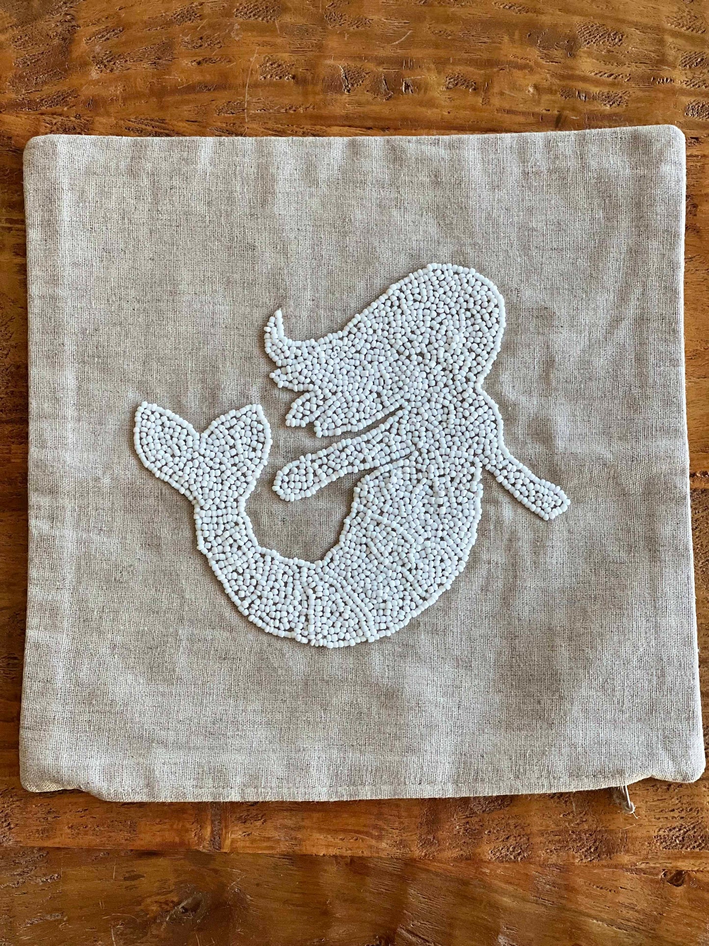 Maka Sea Beaded Pillow Covers