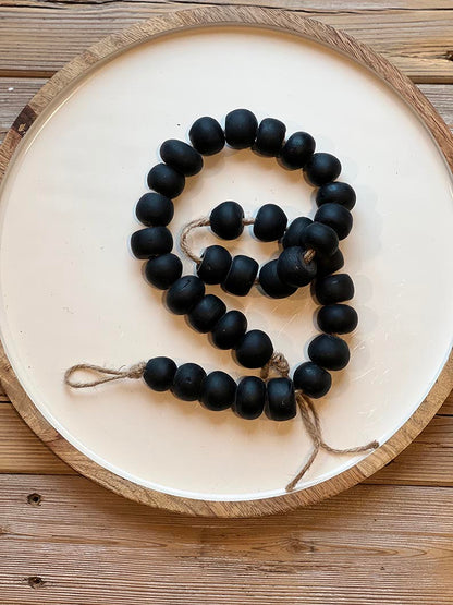 String of Recycled Glass Beads