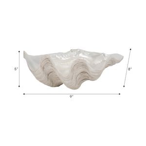 10" Ivory Shell Bowl