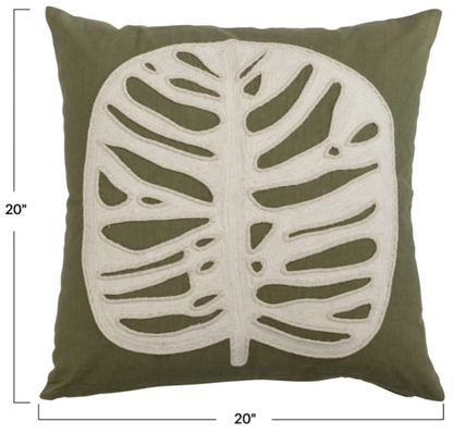 Monstera Leaf Pillow