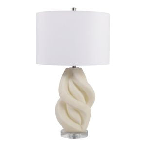 Wave Ivory Table Lamp