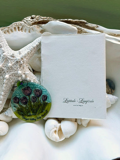 Embossed Tulip Cards 4pk