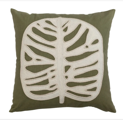 Monstera Leaf Pillow