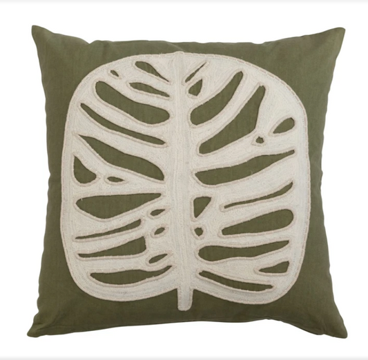 Monstera Leaf Pillow