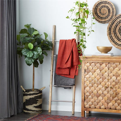 Stainless Steel & Wood Ladder*