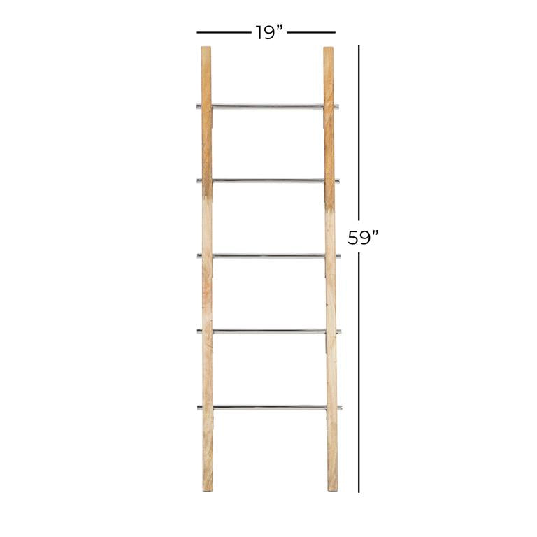 Stainless Steel & Wood Ladder*