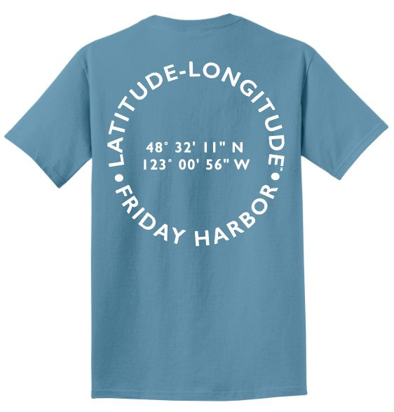 Friday Harbor Lat-Long Tshirt