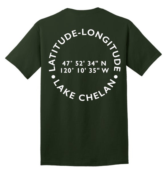 Lake Chelan Lat-Long Tshirt