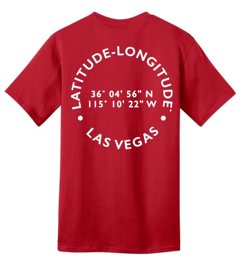 Las Vegas Lat-Long Tshirt