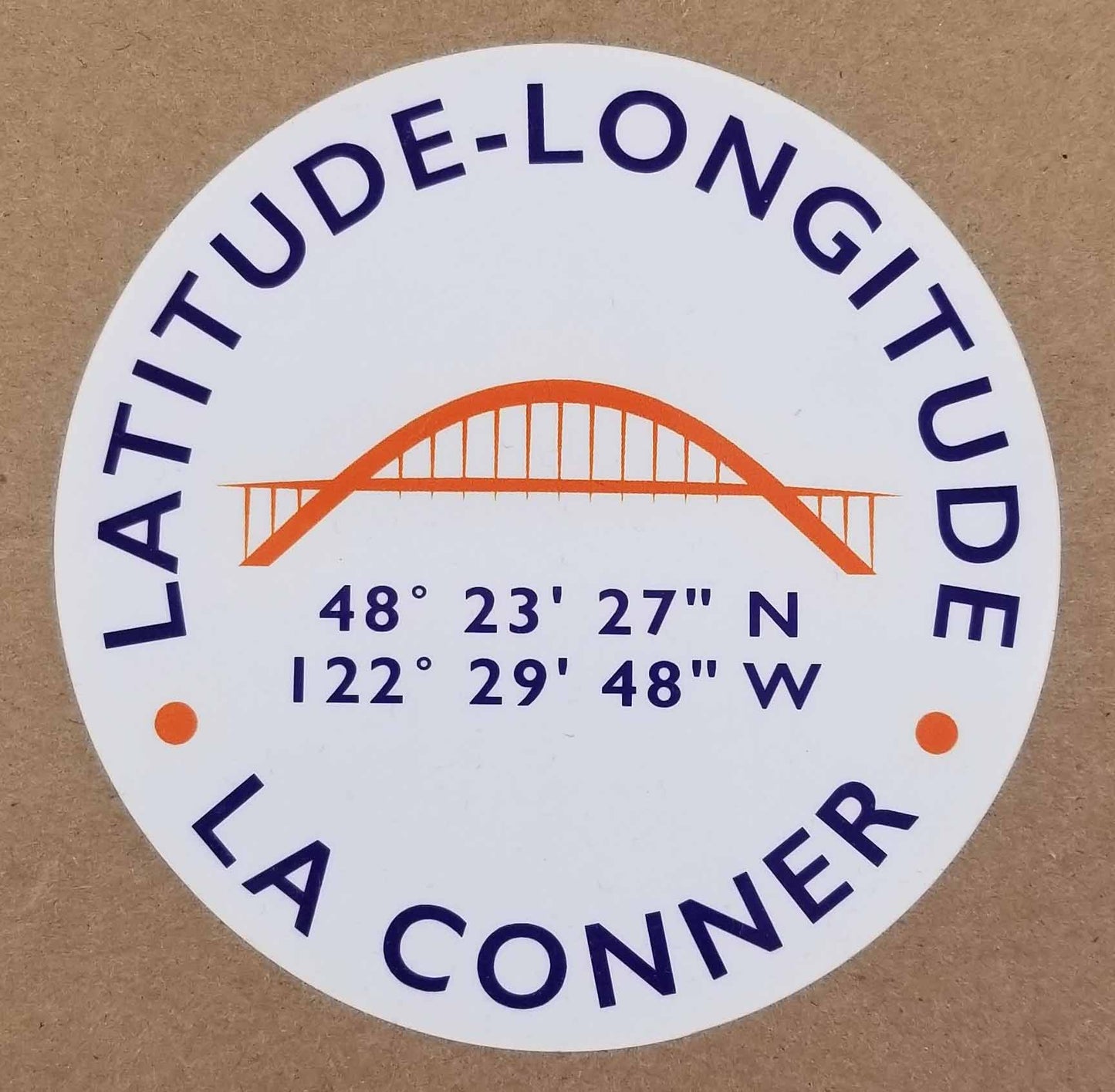 La Conner 3.5" Round Sticker