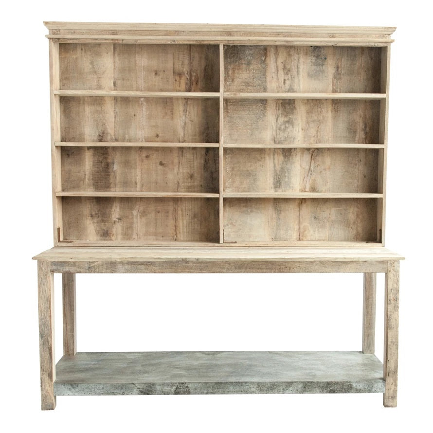 Reclaimed Wood & Metal Sideboard with Hutch*