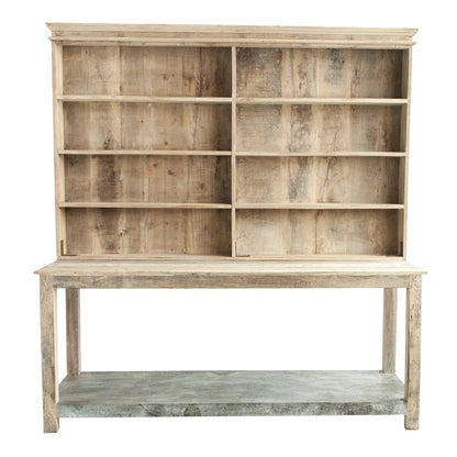 Reclaimed Wood & Metal Sideboard with Hutch
