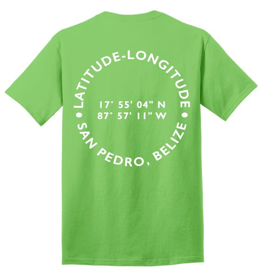 Belize Lat-Long T-shirt