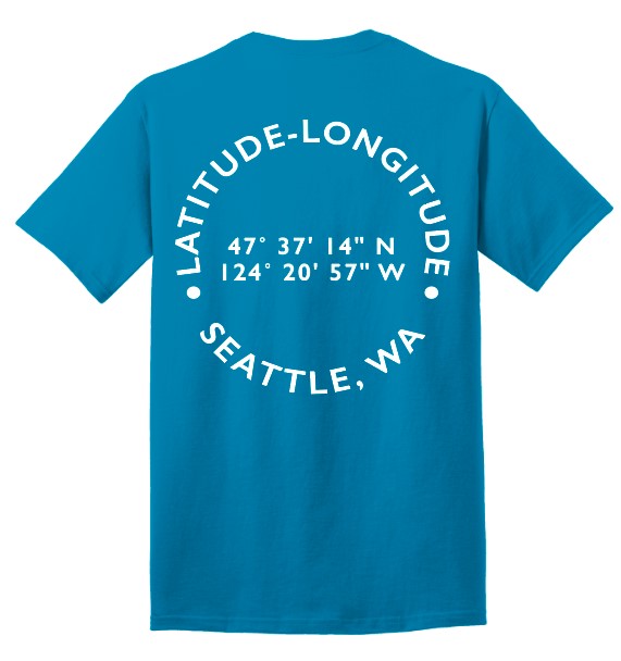 Seattle Lat-Long Tshirt