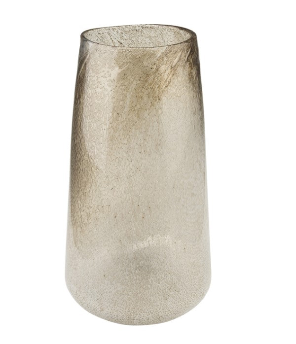 Brown/White Ombre Tall Vase