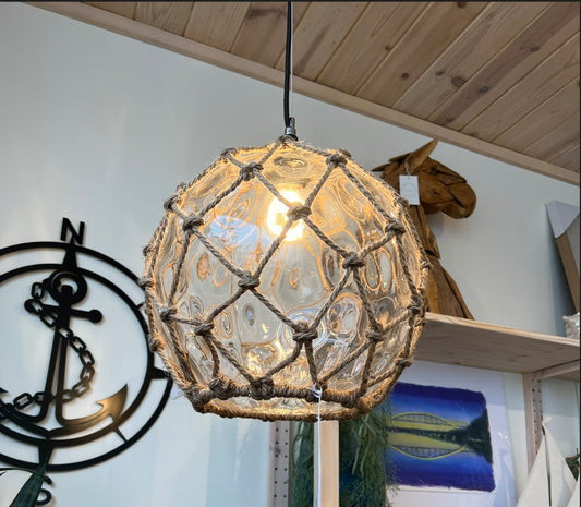 Glass Buoy Hanging Lamp