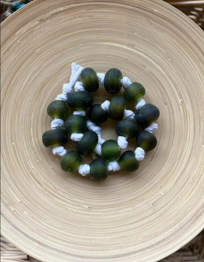 Garland of Recycled Glass Beads