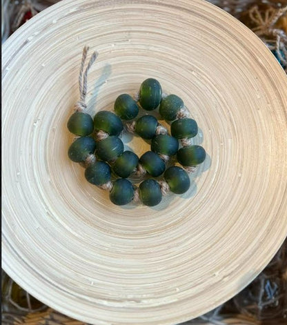 Garland of Recycled Glass Beads