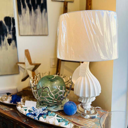 Seashell Table Lamp 28"