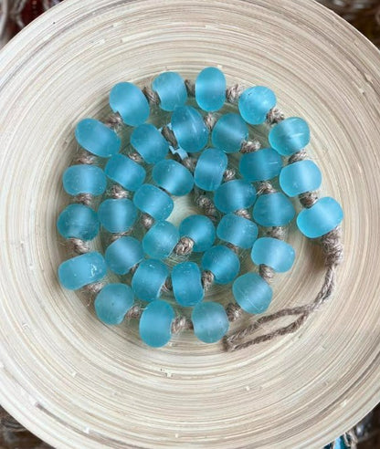 Garland of Recycled Glass Beads